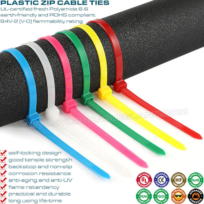 Regulowana plastikowa opaska kablowa / vezica za kablove o długości 80-1020 mm, wszechstronna nylonowa opaska zaciskowa (ceangail cábla) o szerokości 2,5-12 mm do wiązek przewodów